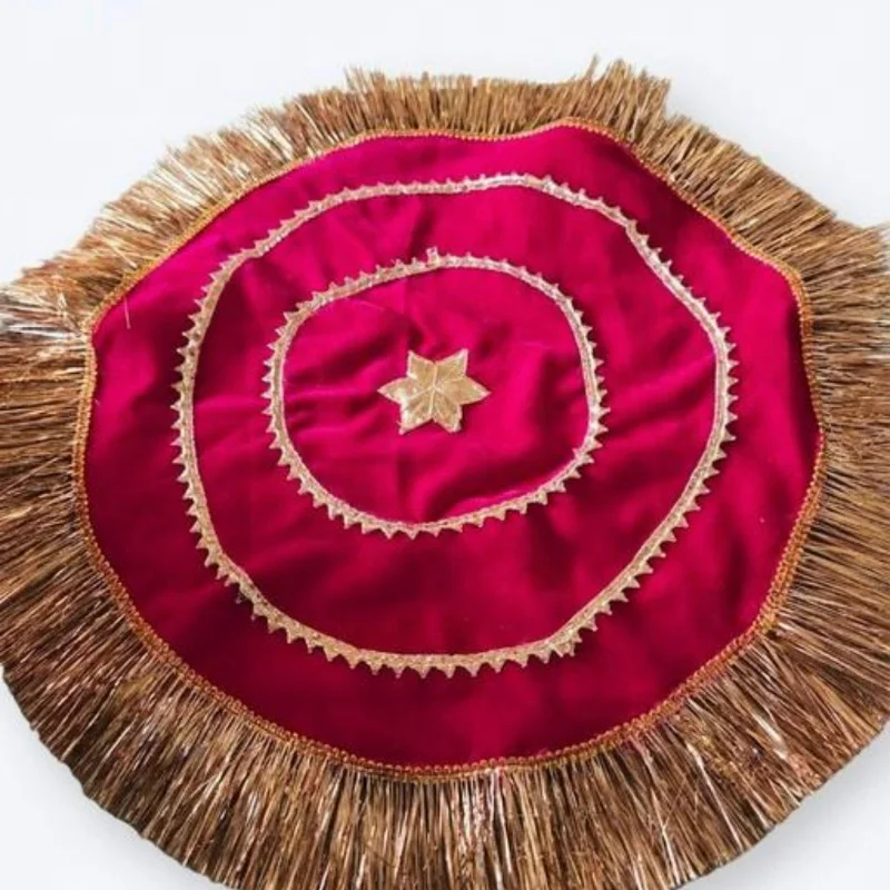 Handmade Beauiful gotta pati Thali cover in Red