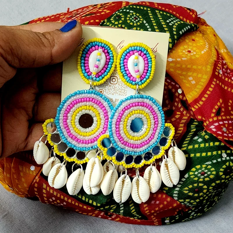 Indian Garba Navratri  Earrings Festival Ethnic Long Traditional Jewellery