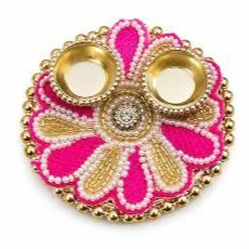 Handmade Flower decoraive Pooja mini thali