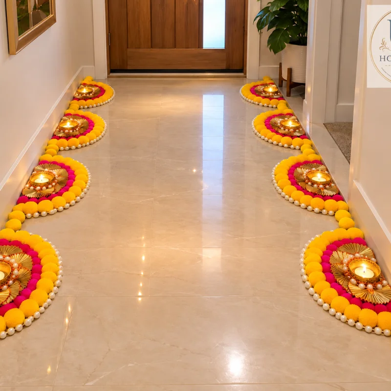 Handmade Decorative Rangoli / Diya Base