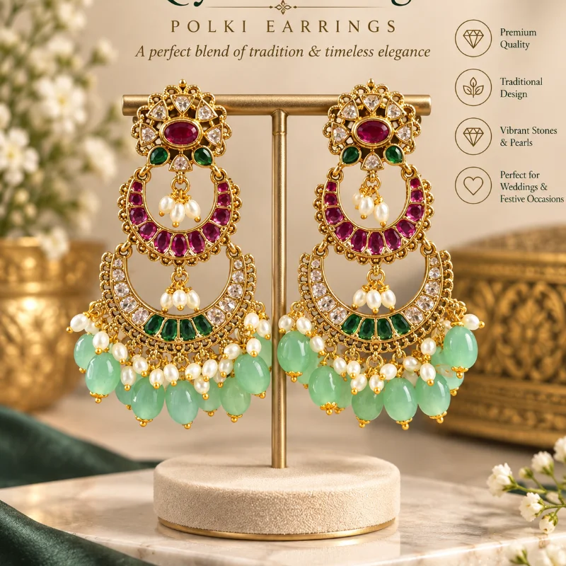 Polki Earrings