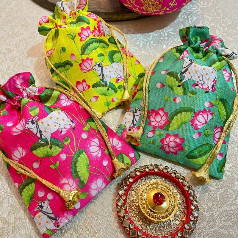 Premium Raw Silk Potli Bag